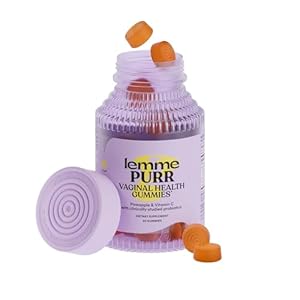 Lemme Purr Vaginal Probiotic Gummies for Women – Balanced pH, Healthy Odor, Yeast Balance & Flora Support + Vitamin C for Immune Health – Tasty Pineapple (60 Count)
