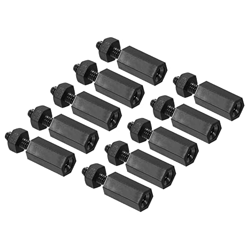 PATIKIL M2 Nylon Hex Standoff Screws Nuts, 1Set/100Pack PCB Male Female Threaded Kit for Motherboards Computer Cases