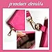 K.E.J. Clutch Purses for Women Wallet Wristlet Purses Hot Pink Wallet Small Purse Wristlet Handbags Zipper Purse for Women Ladies Christmas Gifts