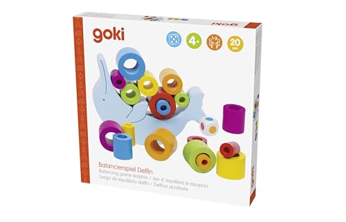 Wooden dolphin balancing game, Mixed, Medium - Image 3