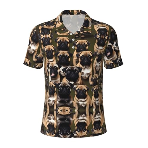 Polo imprimé standard pour homme coupe droite et manches courtes associant confort et style soigné