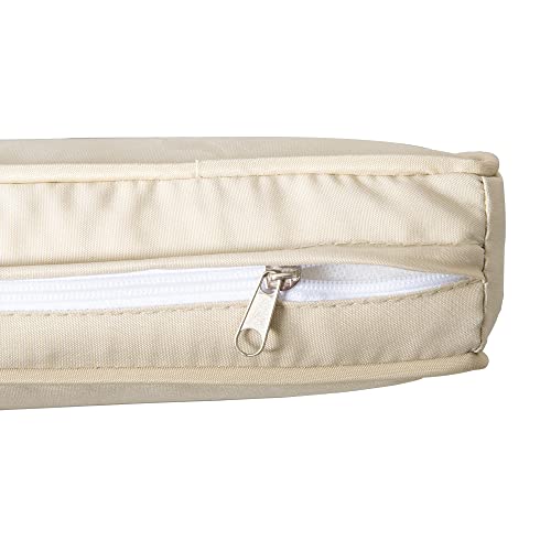 Outsunny Conjunto de Muebles de Jardín de Ratán 6 Piezas Sofá Doble Sofá de 3 Plazas 2 Sillones Individuales 2 Mesas Auxiliares con Almacenamiento y Cojines Acolchados para Exterior Marrón y Crema - imagen 9