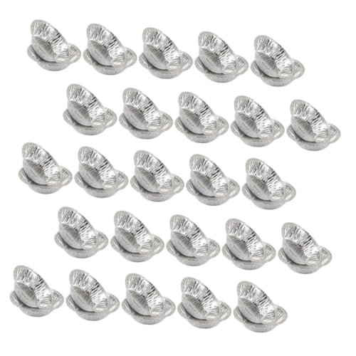 HOODANCOS 300 piezas Moldes para Tartas de Huevo de Aluminio Moldes Desechables para Repostería Bandejas para Cupcakes y Tartaletas Aptos para Horno y Uso Múltiple Hogar y Restaurante