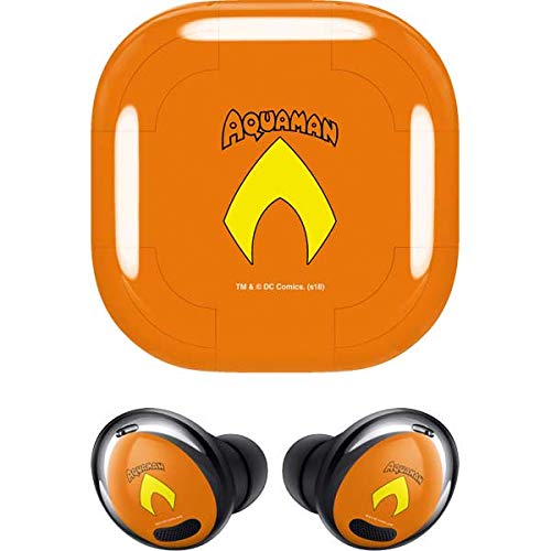 Skinit Decal Audio Skin Compatible with Samsung Galaxy Buds Pro - Officially Licensed Warner Bros Aquaman Official Logo Design