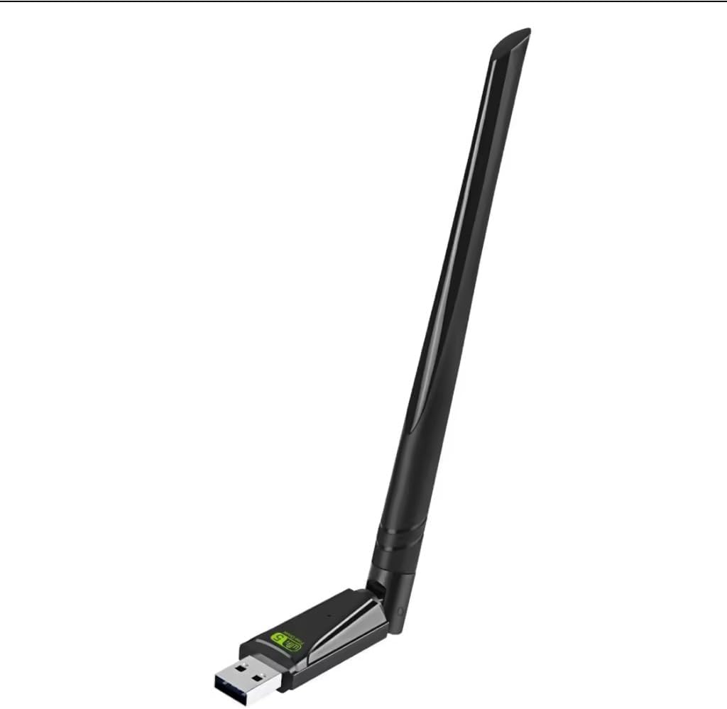 USB WiFi Adapter, 650Mbps Dual-Band Wireless Network Card with 5dBi High Gain Antenna, Plug and Play, RTL8811CU
