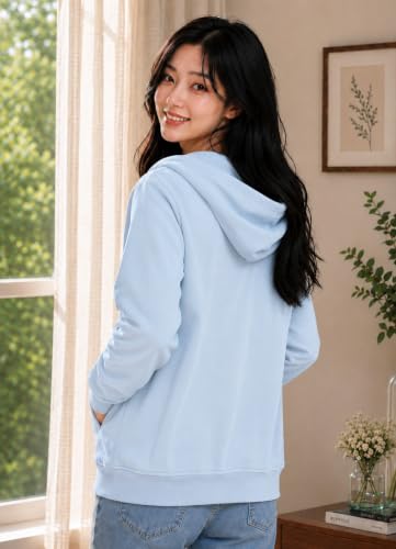 Image of ADBUCKS Women's Cotton Winter Jacket Sweatshirts Casual Drawstring Clothes Zip Up Hoodie With Front Pocket Ii Womens Hoodies Ii Womens Jacket Ii Winter Sweater Hoodie For Women & Girls