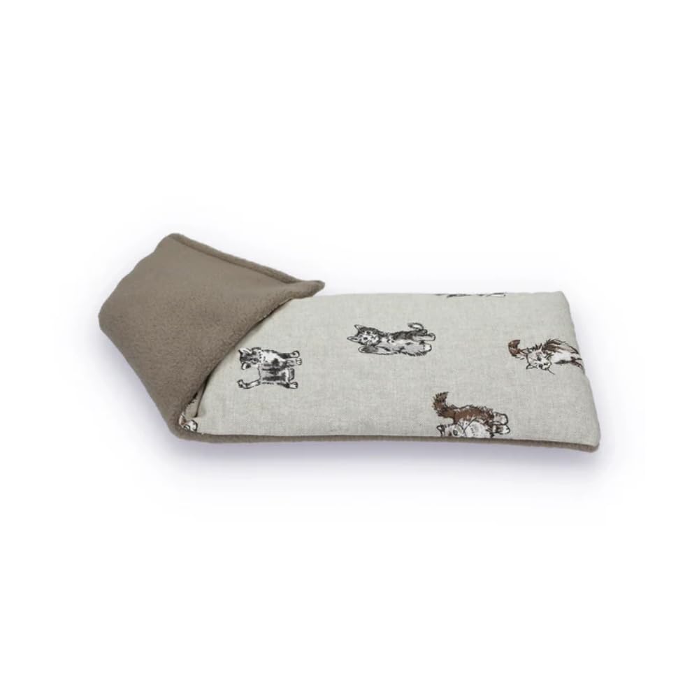 Sac de blé lavande micro-ondes bouillotte sèche cervicales coussin chat - 3
