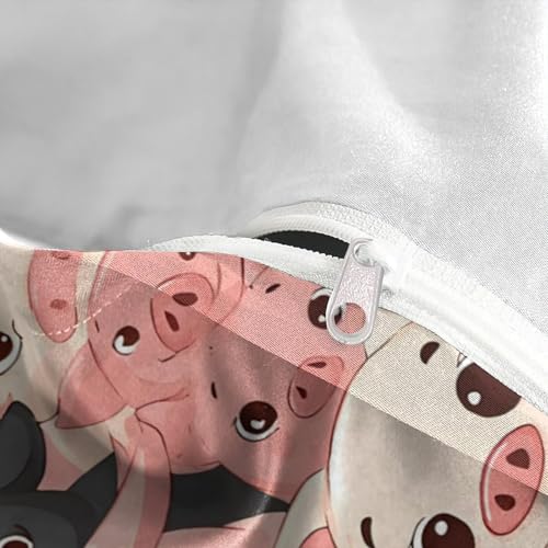 Housse de couette microfibre effet 3D dessin animé panda doux - 8