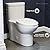 Swiss Madison Well Made Forever SM-1T206 Sublime One Piece Elongated Left Side Flush Handle Toilet 1.28 gpf, Glossy White