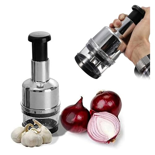 Picador manual de cebolla y ajo para cocina miniatura 7