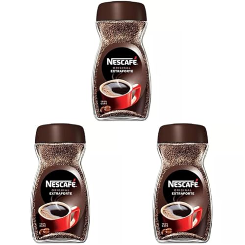 Image of Nescafe Original Extraforte Coffee, Ground, 7.05 oz / 200 g Jar (Pack of 3)