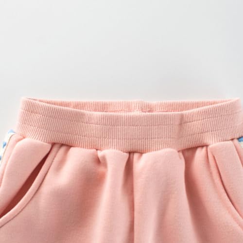 Autumn and Winter New Children's Pants in The Children Plus Fleece Sports Pants Love Everything Girls Wear4