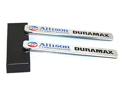 Emblema Duramax Allison 2500hd Autoadhesivo y Resistente para Chevrolet, 2 Unidades 2