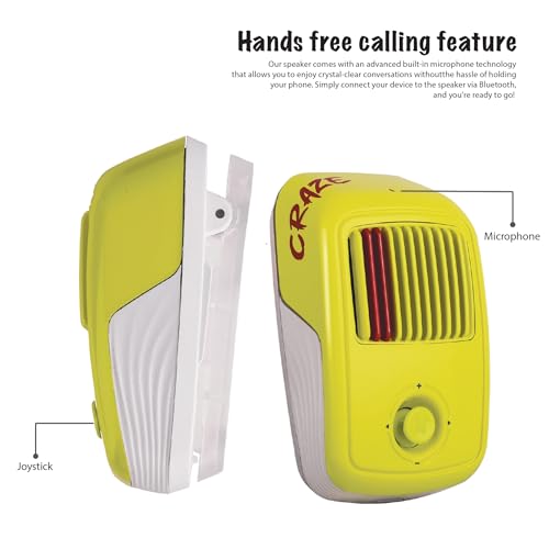 Image of Arctic Fox Craze MP3 Music Bluetooth Speaker |Super Compact, Robust Sound|3W RMS|in-Built Mic with Voice Assistance|Upto 6 Hrs Playtime|Save 100+ MP3 Songs |Type C Charging (Lime)