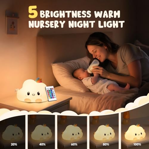One Fire Baby Night Light Kids | 16 Colours+Remote Control+Silicone+Dimmable+12H Use Kids Night Light | Nightlight Bedroom Lamp Girls Bedroom Accessories Cute Things Baby Christmas Gifts