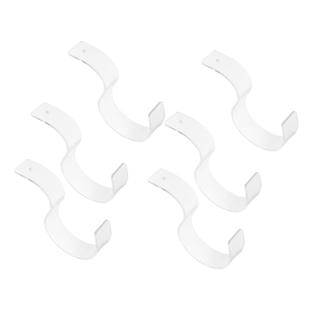 BUGUUYO 6pcs Acrylic Belt Storage Racks Belt Display Stands for Home Retail Easy to Install Minimalist Design Convenient Organizer for Supermarkets Shopping Malls