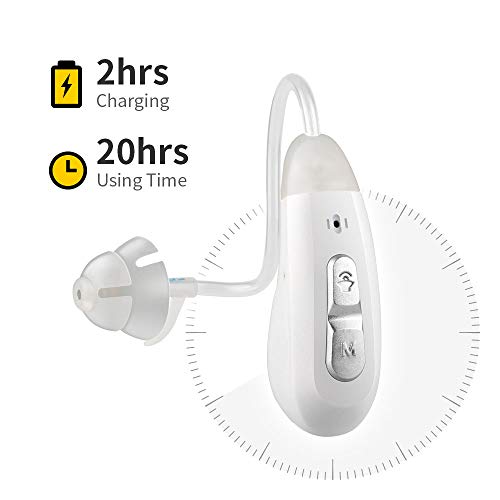 Rechargeable Hearing Aids Induction Loop Compatible Amplifier For Seniors Adults Noise Canceling With Portable Charging Case Personal Bte Sound Assist #TOP2