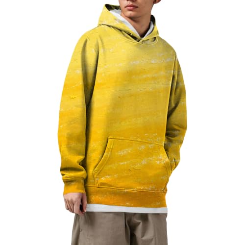 Regalos Navidad originales para hombre sudadera de protección solar moderna informal amarilla