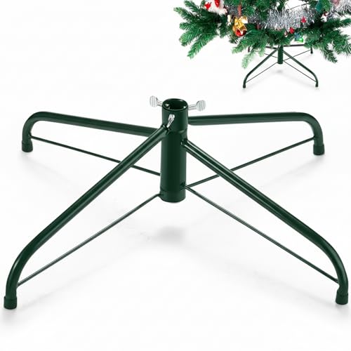 Roowest Christmas Tree Stand for Artificial Tree, Green, 20 Inch