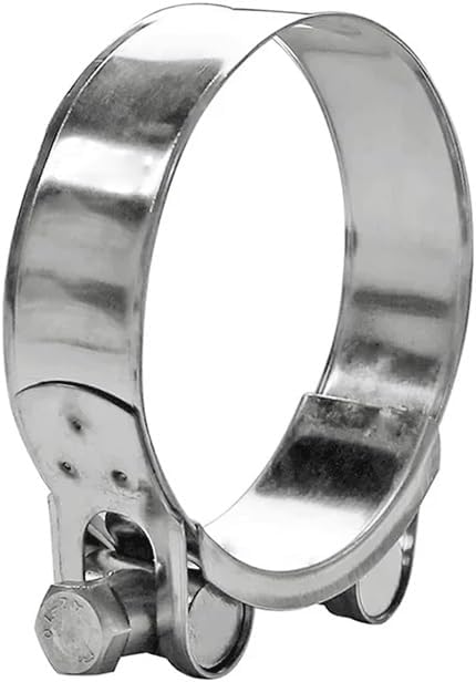 Durable 304 Stainless Steel Hose Clamps for Exhaust & Water Pipes - Adjustable, Reusable, and Easy to Install 1pc(86-91mm)