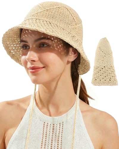Sombrero tipo Bucket de algodón para mujer miniatura 1