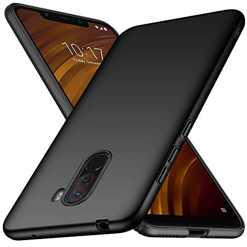 Toppix Funda para Xiaomi Pocophone F1, Carcasa de [plástico] para teléfono móvil - Cover [Ultra-Delgado] en Negro