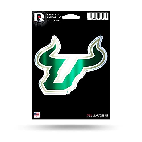 NCAA South Florida Bulls Die Cut Metallic Sticker