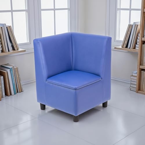 Image of FDP Kid Comfort Collective Modular Corner Armless Chair - Blue