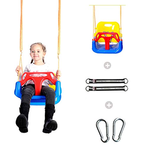 Los Niños Columpio para Terraza Pivotante Desmontable del Asiento De Bebé Asiento del Columpio El Columpio Seguridad Djustable con Cinturón Seguridad Niño, Juguete Regalo Columpio para Niños Ideales