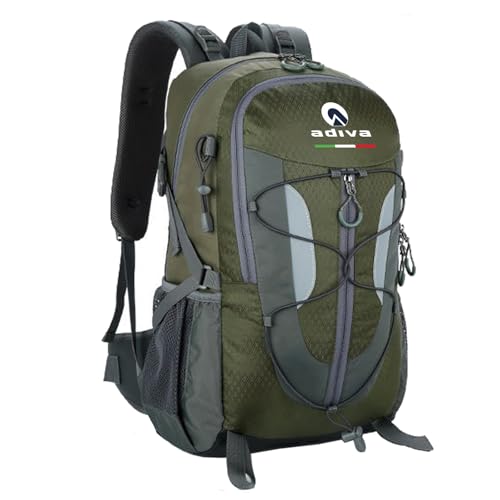 Mochila Outdoor Scooter Rider, Mochila Impermeable para Viaje Diario, Mochila de Viaje Impermeable para Senderismo Camping, Viaje(Dark Green)