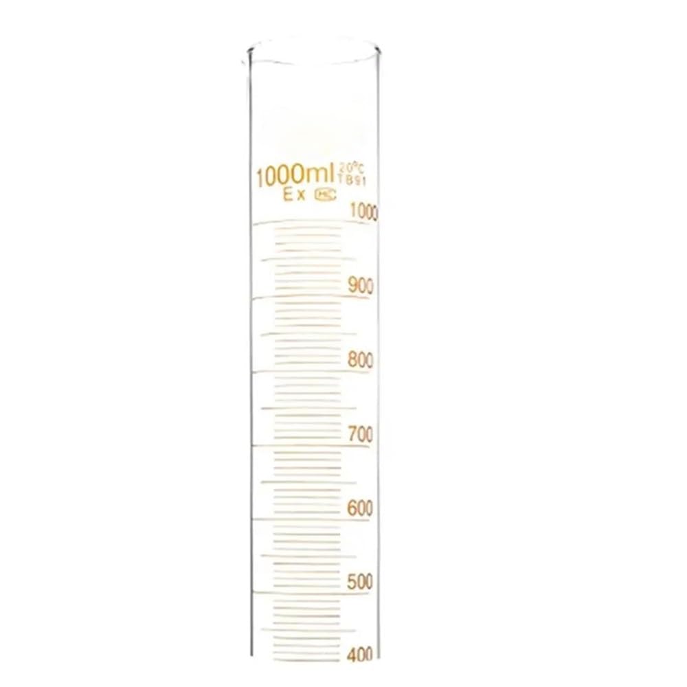 Equipos y suministros de laboratorio Cilindro de vidrio 1000 ml con boquilla graduada 1 litro