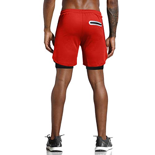 Image of IVAAN Black Polyester Shorts for Running- Regular, Gym