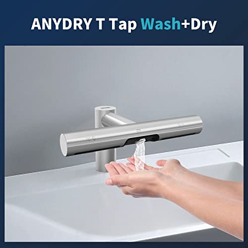 anydry 7120 Wasserhahn Händetrockner Automatisches Waschen und Trocknen in Einem Wasserhahn Händetrockner Gebürstet