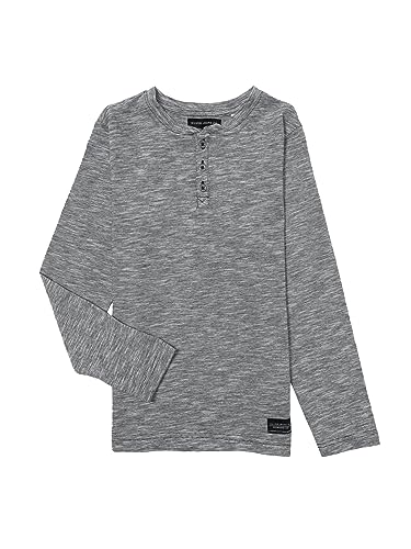 Silver Jeans Co. Boys Boys Space Dye Long Sleeve Henley T-Shirt