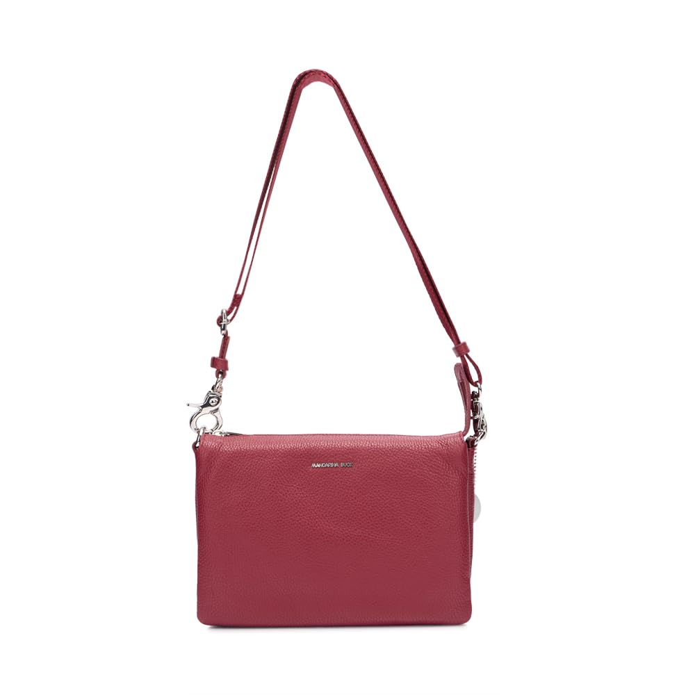 Mandarina Duck Mellow Leather Crossover Women's, Grape, Taglia Unica