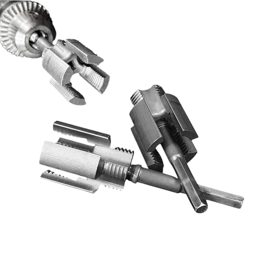 Electric Drill Compatible PVC Pipe Threader Kit, Water Pipe Thread