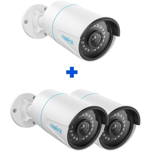 REOLINK 3 pcs PoE Outdoor Home Security Cameras Bundle, 5MP Surveillance, Smart Person/Vehicle/Pet Detection, Timelapse, 100ft Night Vision, Up to 256