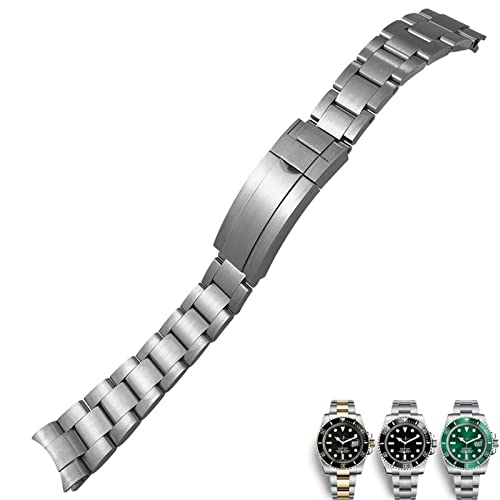 Bracelet de montre en acier 904L inoxydable maillons pliables pour Rolex GMT 20mm