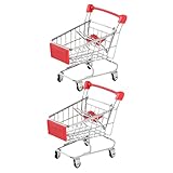 Jouet de chariot à provisions en métal - largement utilisé, peut être utilisé pour décorer la à coucher, le salon, la salle d'étude, le bureau, etc., organisateur de bureau