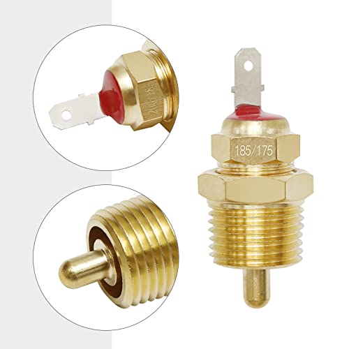 185 To 175 Degree Thermostatic Fan Control Electric Cooling Fan Thermostat Kit 3/8" Pipe Thread For 10" 12" 14" 16" Fan #TOP3