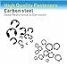 Mariyandh 324Pcs E-Clips Assortment Set(2.0mm-12mm) and External Retaining Rings, Snap Rings Assortment Kit,C Clips Assortment (M5-M16),Carbon Steel Circlip 24 Sizes