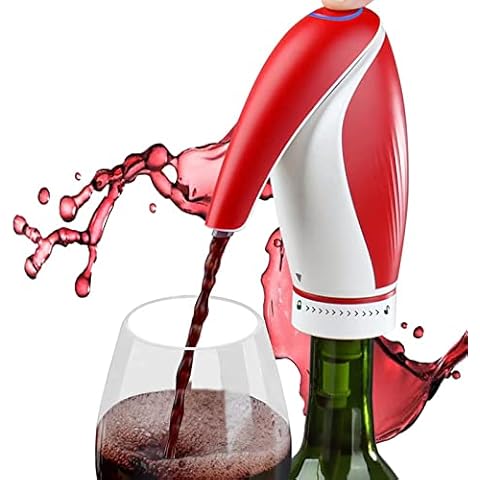 Electric Wine Aerator, Wine Decanter Pump Dispenser Gifts Set, 2022 NEW Automatic Wine Aerator Pourer Spout. Smart Wine Decanter. Wine Dispenser Pump, Best Gift for Wine Lovers or Own Use (red) Cover