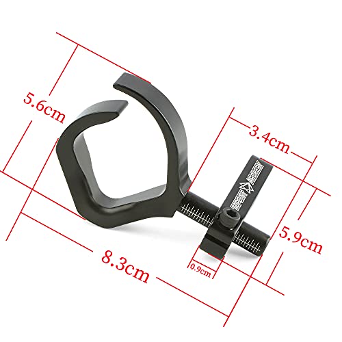 Zshjgjr Archery Bowfishing Arrow Rest Anodized Aluminum Material Anti-Rust Right And Left Hand Use For Compound Bow Recurve Bow Fishing Accessory (Black) #TOP6