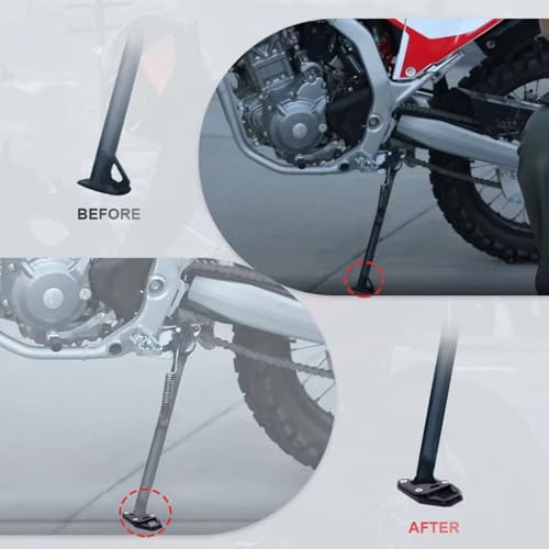 Coussin béquille moto CRF 300L Rally élargisseur base accessoires