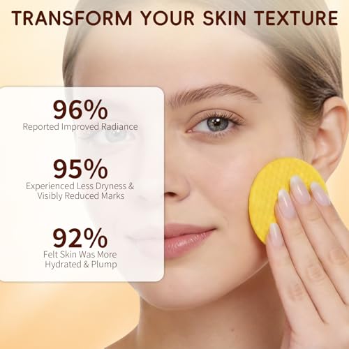 Watofun Turmeric Kojic Acid Cleansing Pads For Face, 60 Pcs Kojic Acid And Turmeric Cleansing Pads For Exfoliation, Turmeric Pads For Face Cleansing