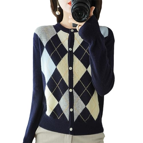 Cashmere Cardigan Women's Sweater Cardigan Spliced Sweater Coat Women's Knitted Cardigan