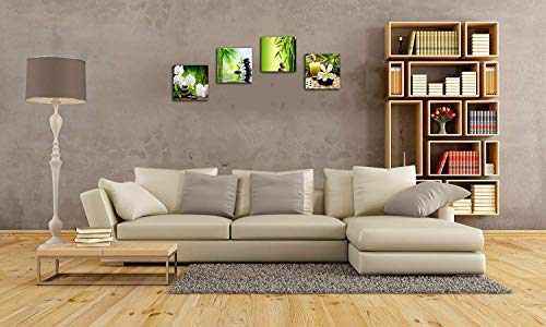 Nan Wind Modern 4 Panel Zen Giclee Canvas Print Spa Wall Art Spa Massage Treatment Pictures On Canvas Wall Art For Home Office Decorations Living Room Bedroom #TOP1