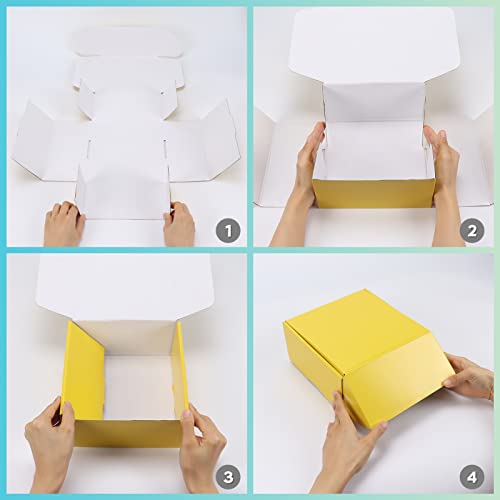 Pharege 9X6X4 Inch Shipping Boxes 18 Pack, 6 Colors Cardboard Gift Boxes With Lids For Wrapping Holiday Birthday Party Presents, Corrugated Mailer Boxes For Packaging Mailing Small Business #TOP5