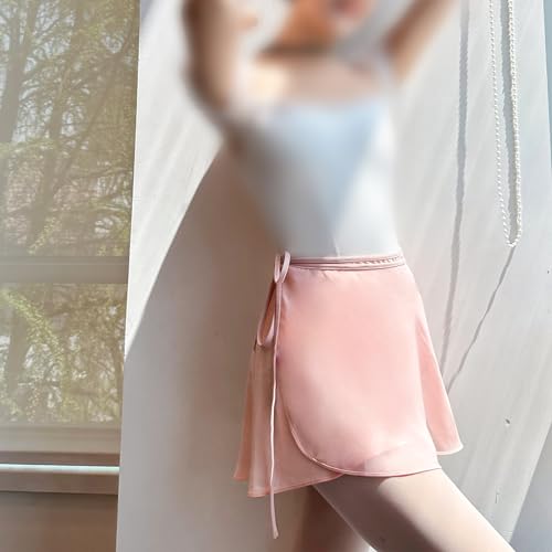 Tacherlia バレエ巻きスカート 薄いカレー色