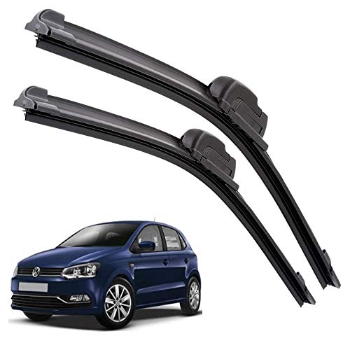 Image of Euro Care Windshield Car Wiper Blades Compatibility With Polo (Model : 2013-2018) - Set of 2Pc (D-24,P-16)